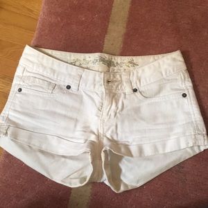 Express White Jean Shorts